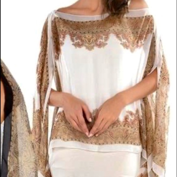 Tops Bohemian Shawl White Background Poshmark